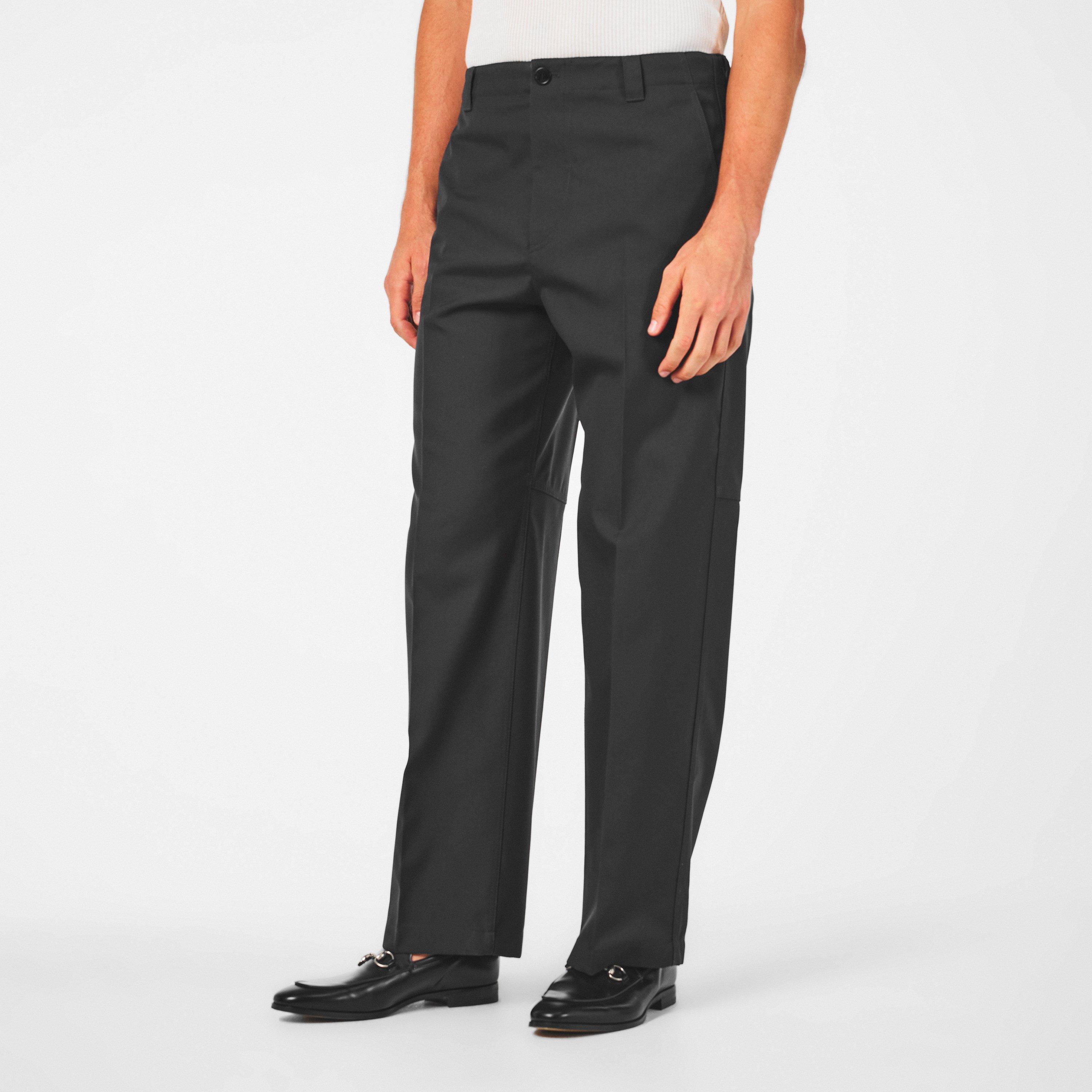 Wool Straight Leg Trousers