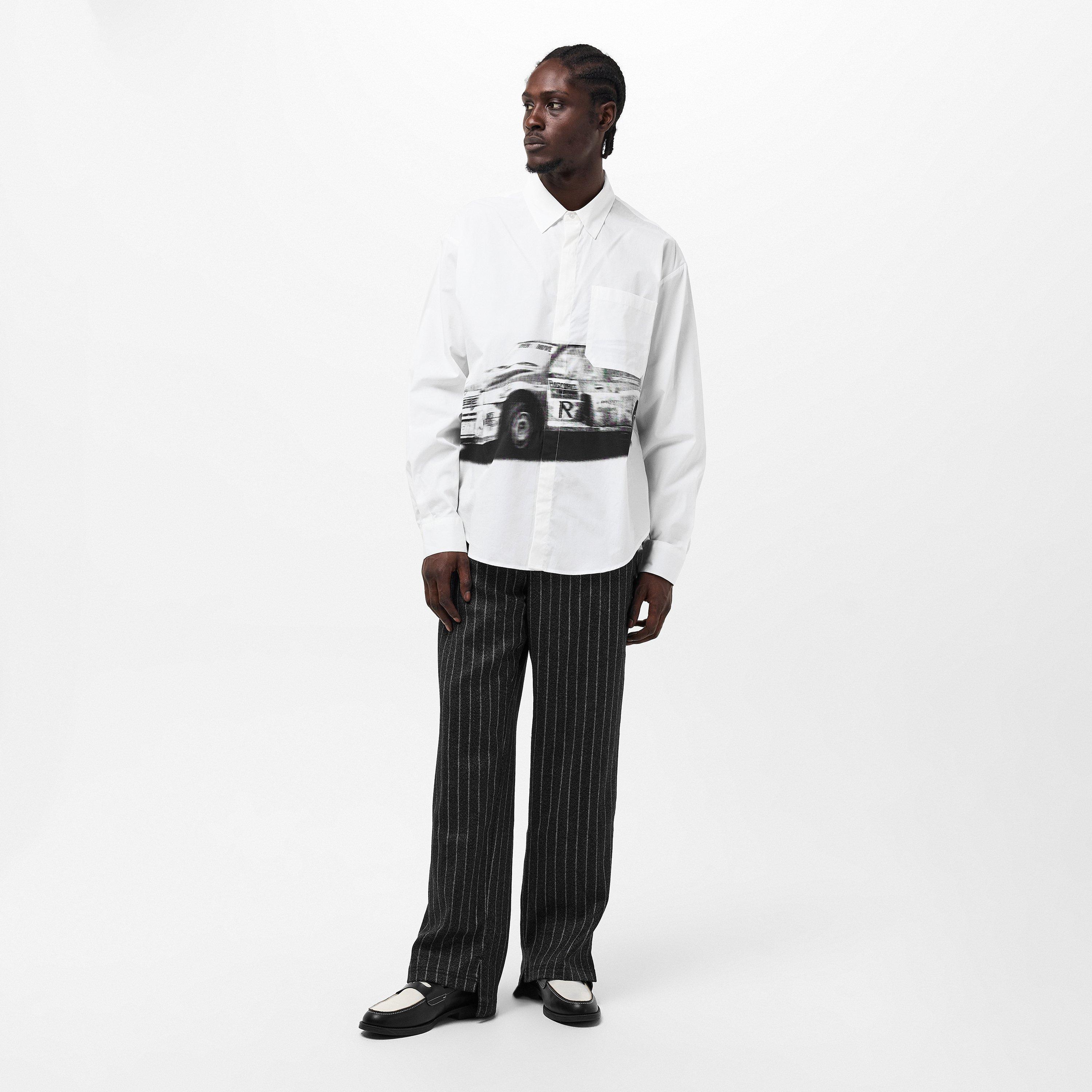 Stepped Straight Leg Trousers