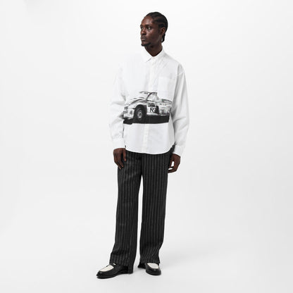 Stepped Straight Leg Trousers
