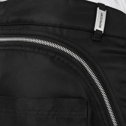 Zipped Panel Straight Leg Trousers