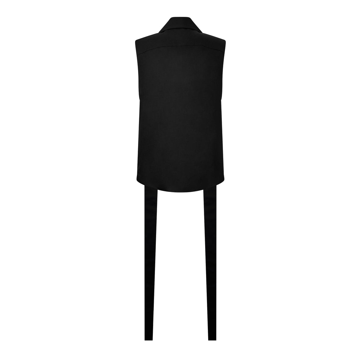 Long-Collar Tailored Vest