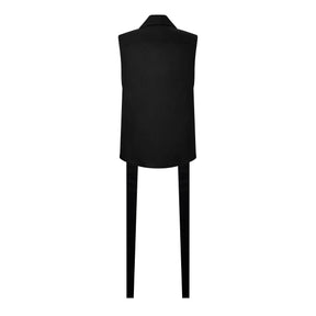Long-Collar Tailored Vest