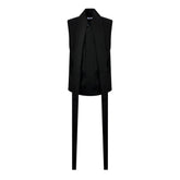Long-Collar Tailored Vest