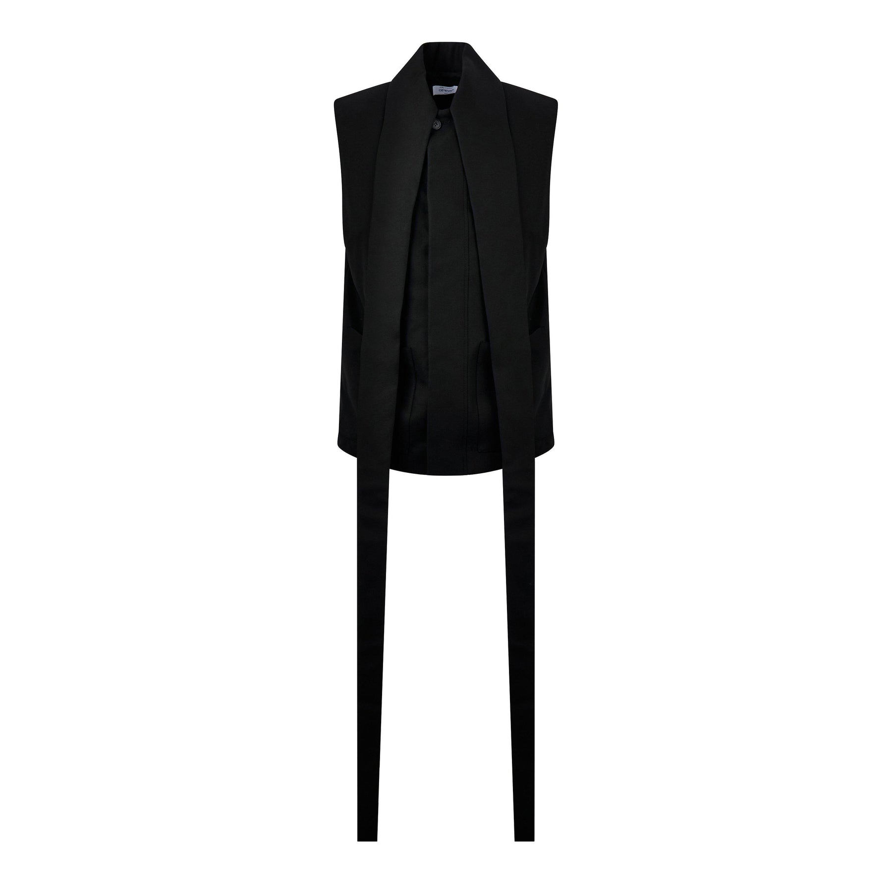 Long-Collar Tailored Vest