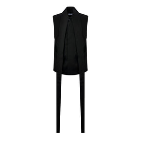 Long-Collar Tailored Vest