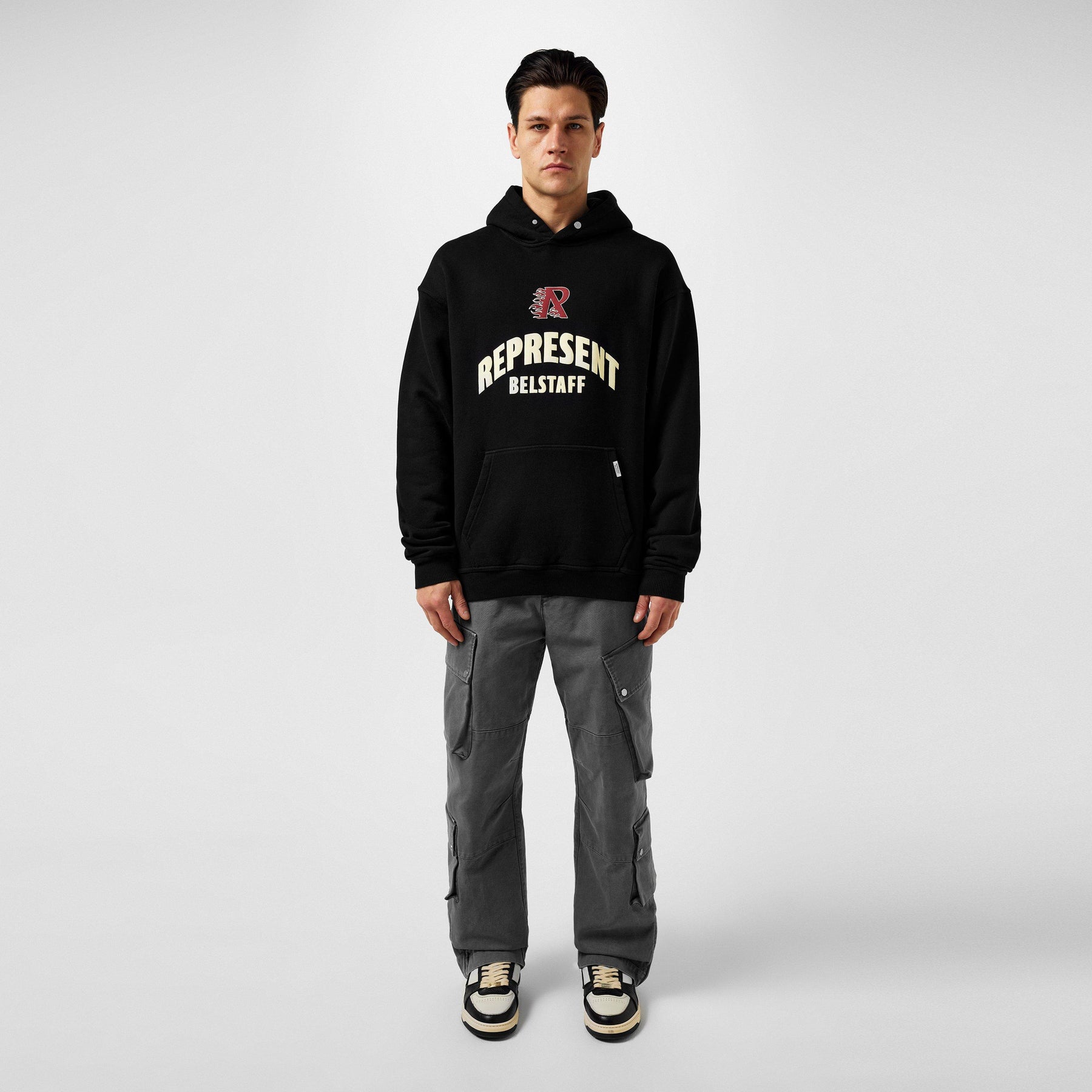 Men's Flame Phoenix Graphic Print Hoodie