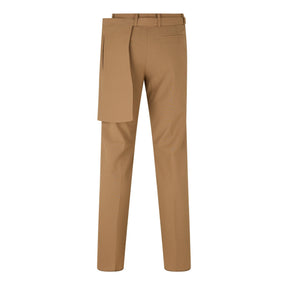 Belt Waist Slim Fit Trousers