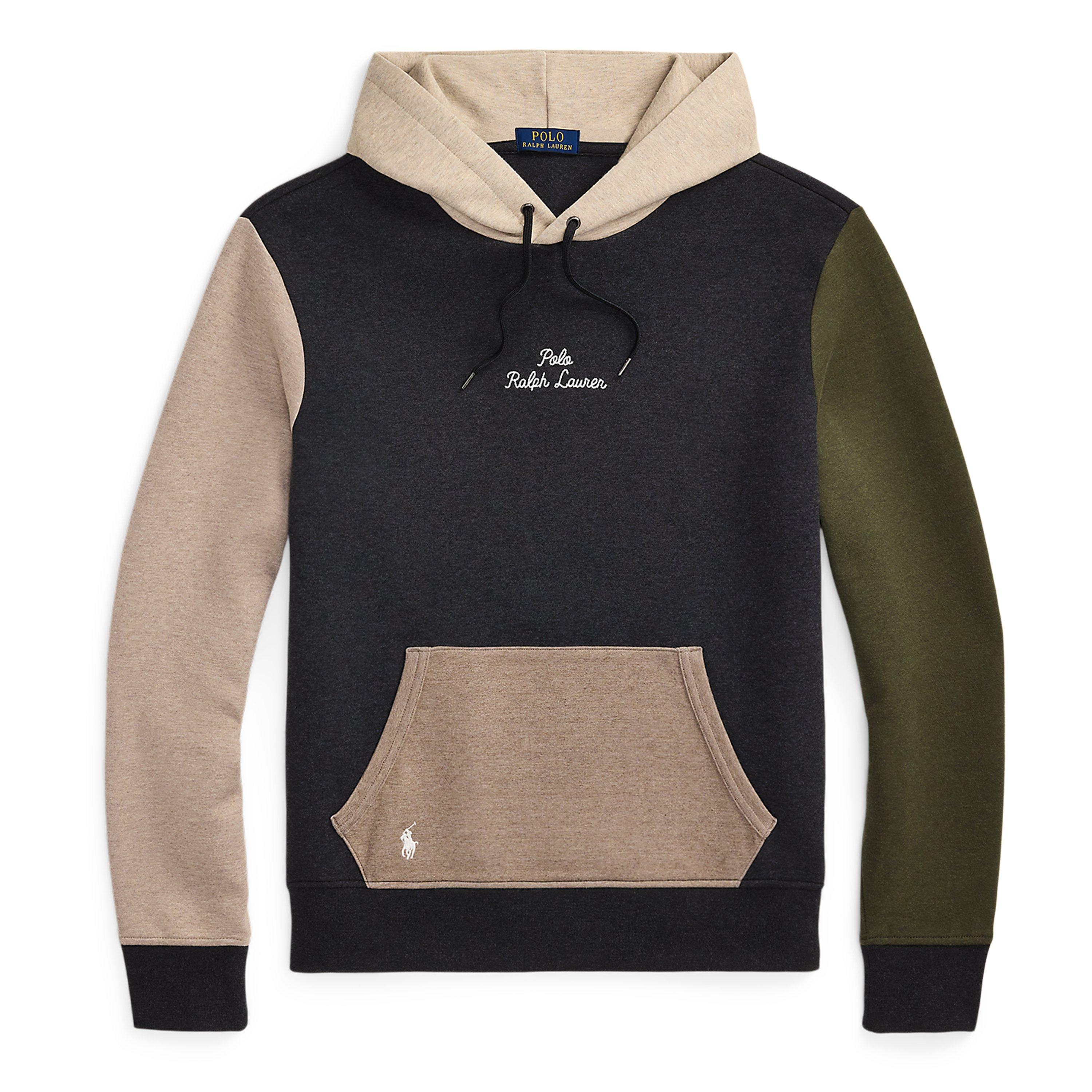 Colourblock Double Knit Hoodie