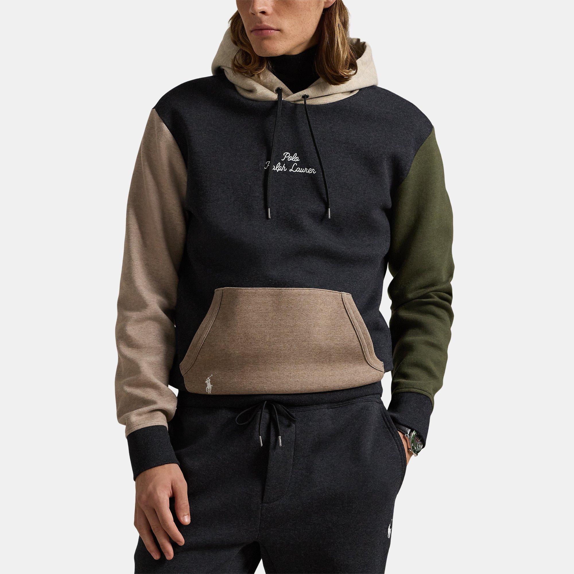 Colourblock Double Knit Hoodie