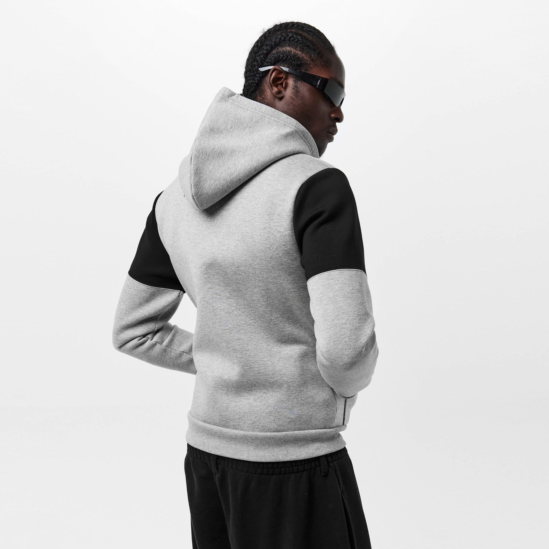 Contrast Band Hoodie