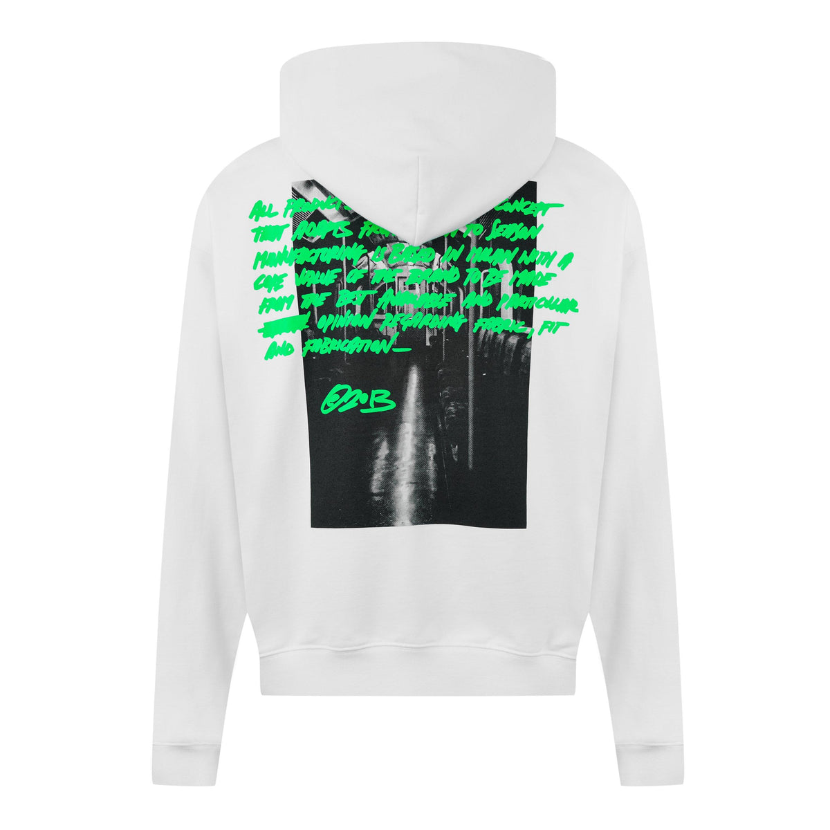 Men's  Metro Type Hoodie, Graphic Print with Branding