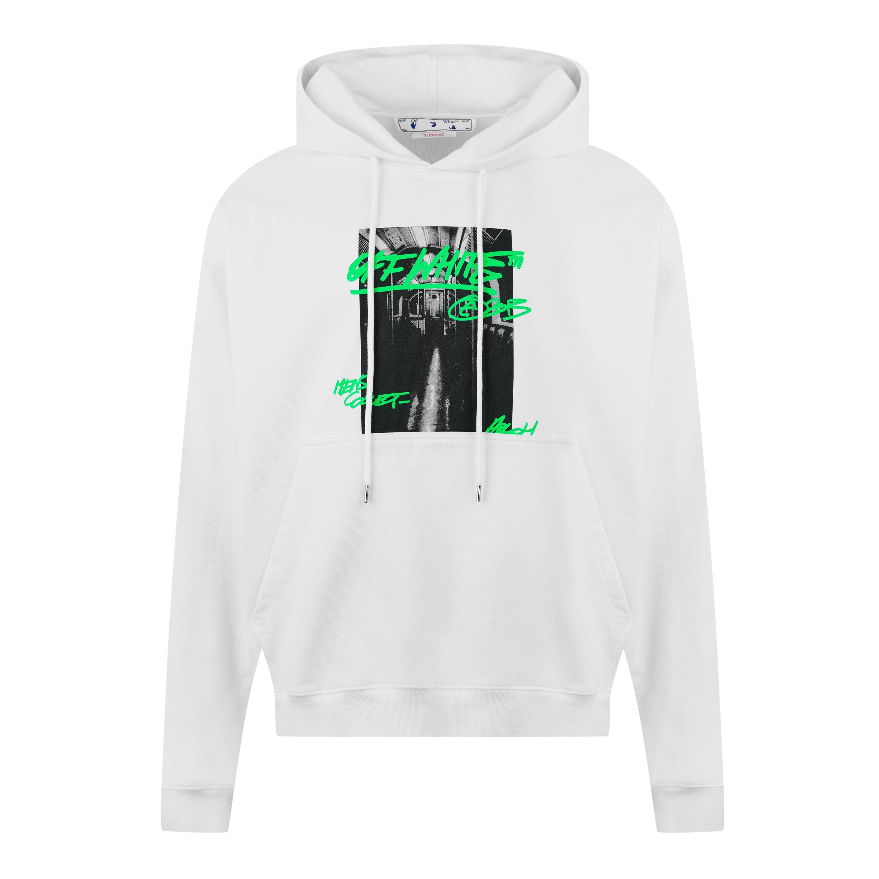 Men's  Metro Type Hoodie, Graphic Print with Branding