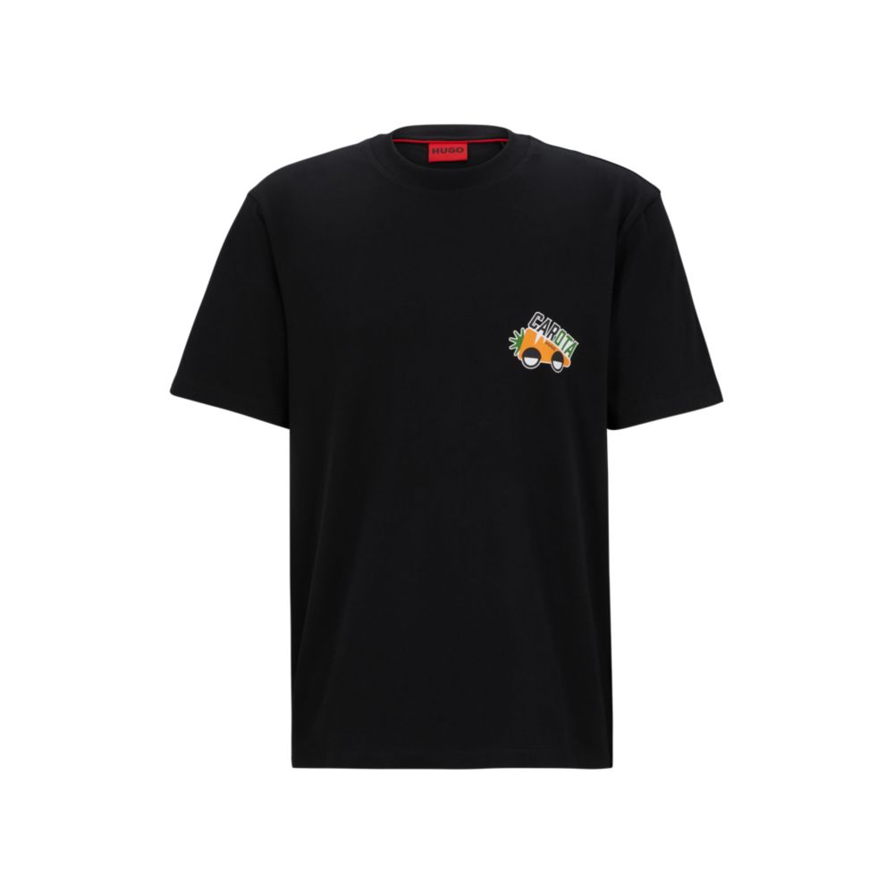 Hugo Boss relaxed-fit t-shirt in with seasonal artwork - Size: S T-Shirts | Shop From The Mirage