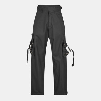 Regular Fit Drawstring Cargo Trousers