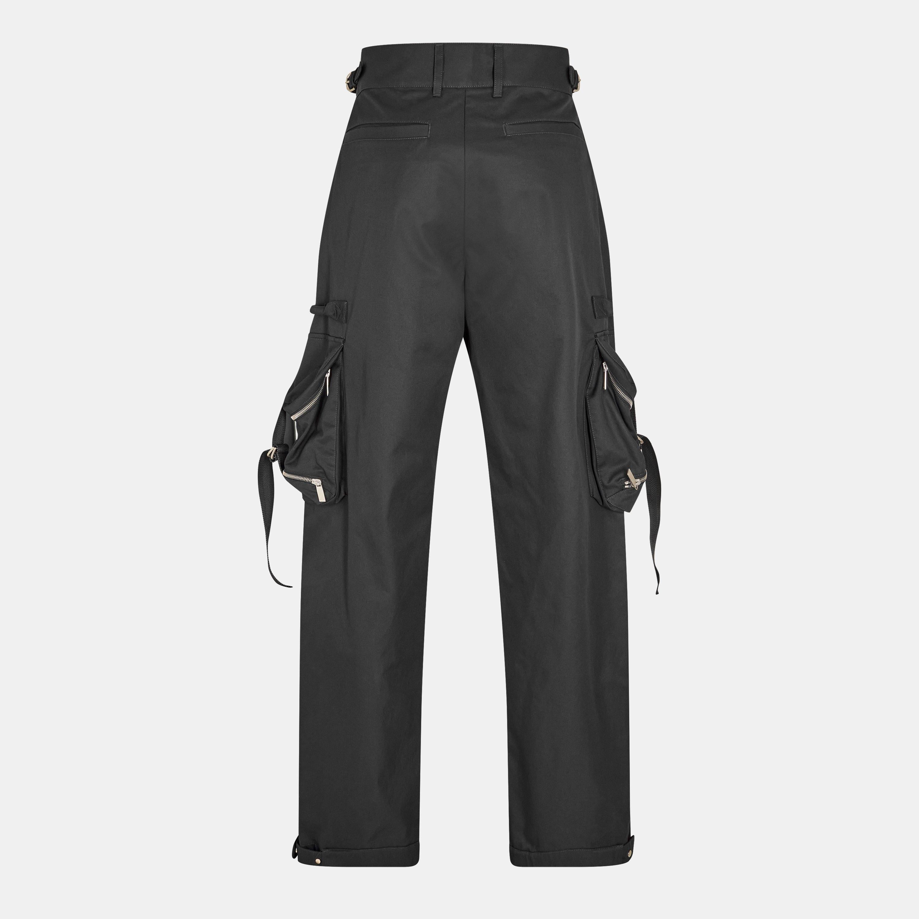 Regular Fit Drawstring Cargo Trousers