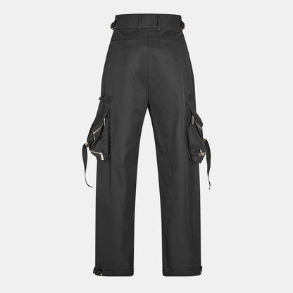 Regular Fit Drawstring Cargo Trousers