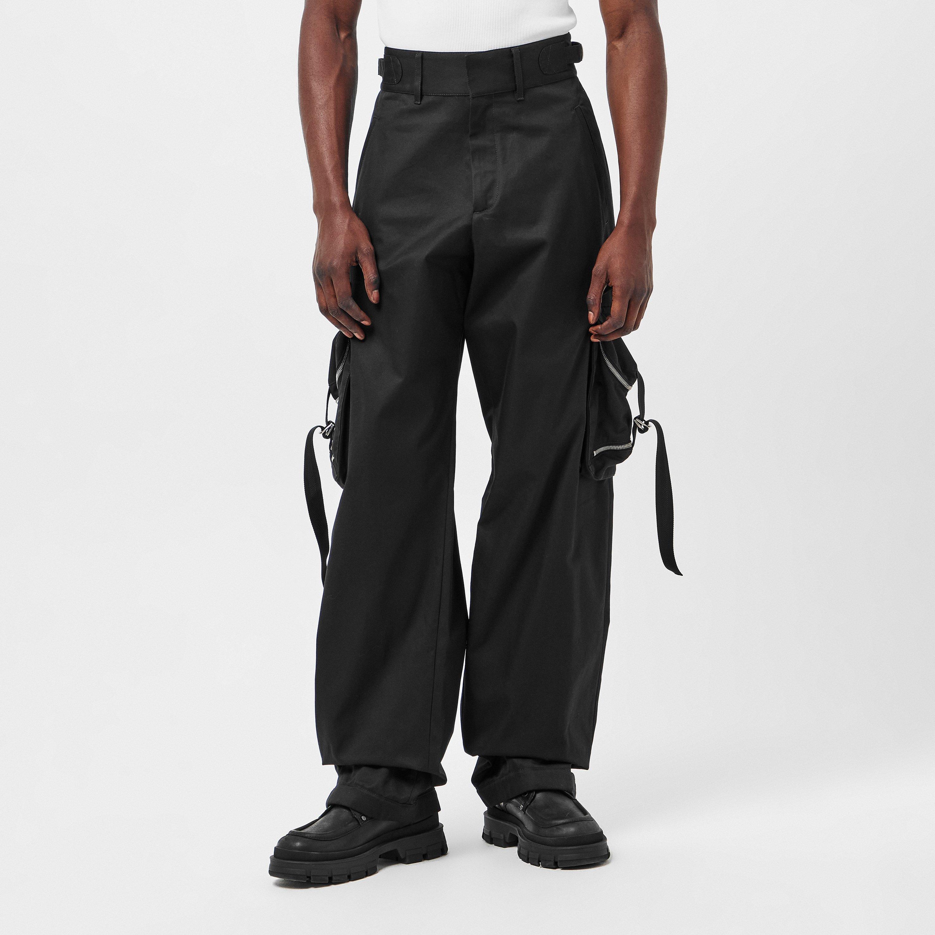 Regular Fit Drawstring Cargo Trousers