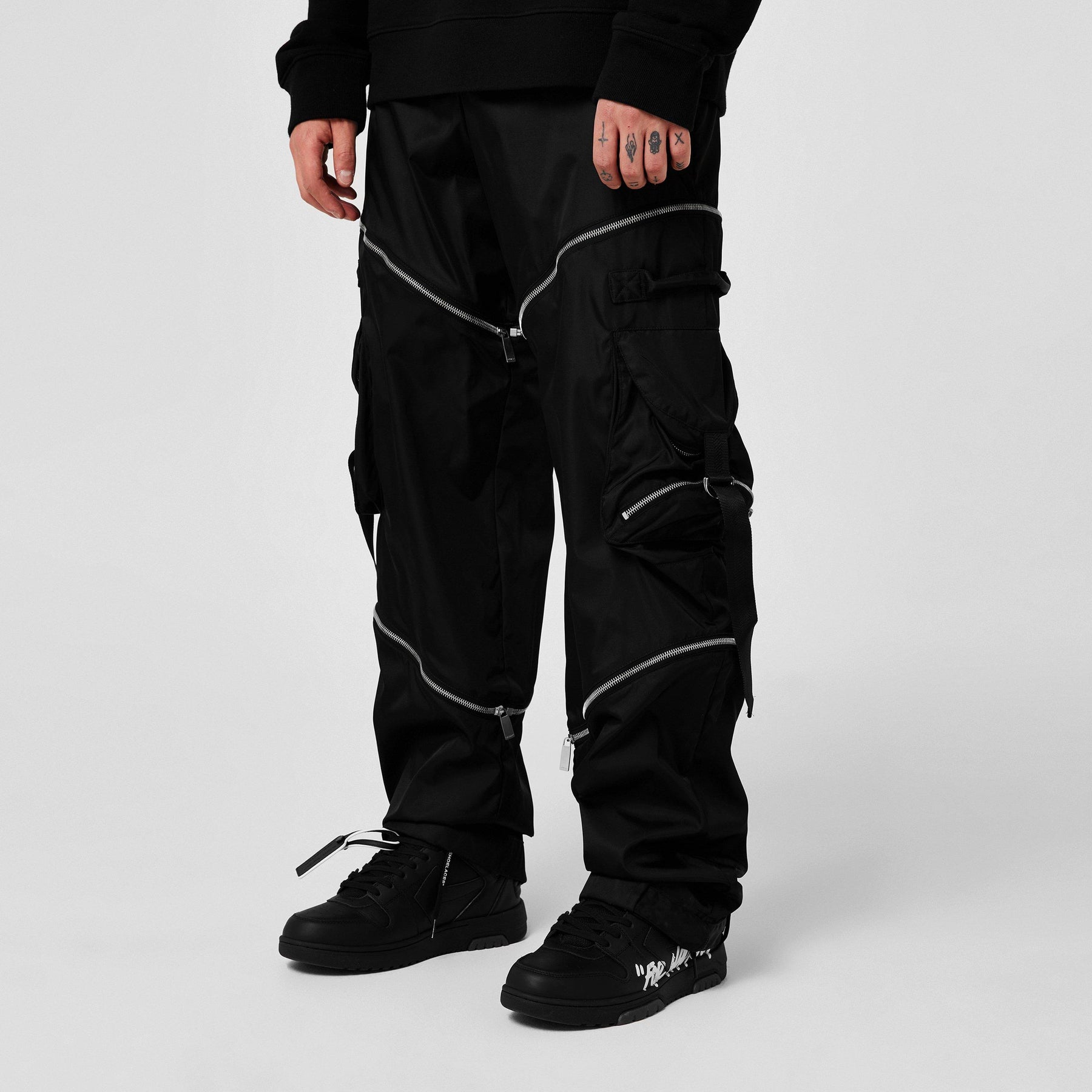 Zipped Cargo Trousers