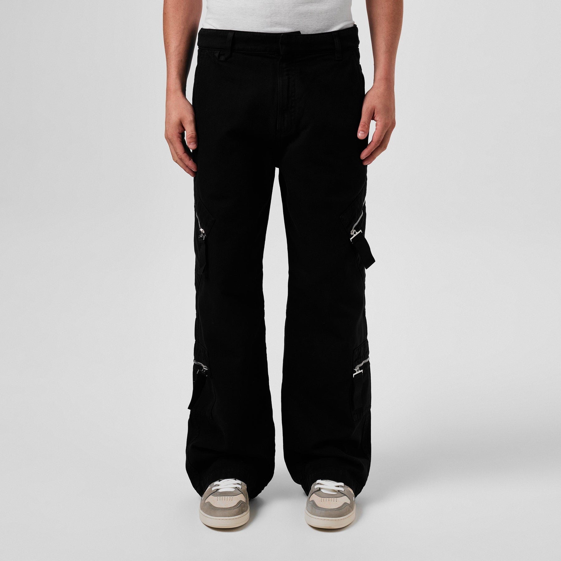 Le Marrone Zipped Cargo Trousers