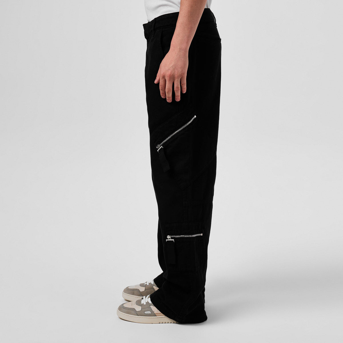 Le Marrone Zipped Cargo Trousers