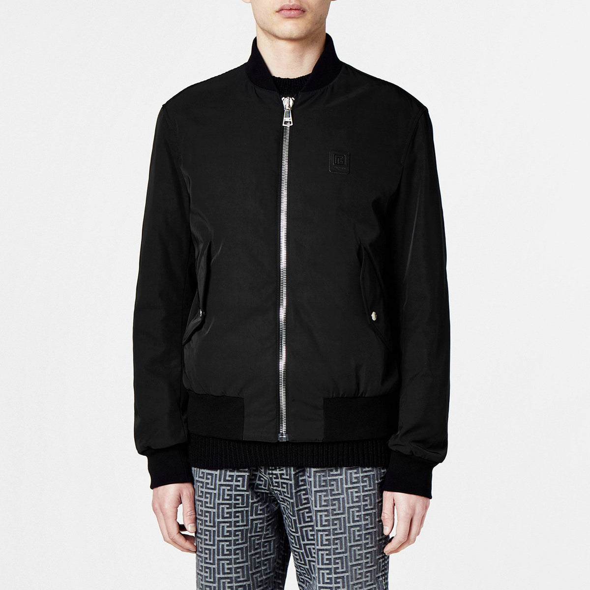 Logo Nylon Bomber Jacket