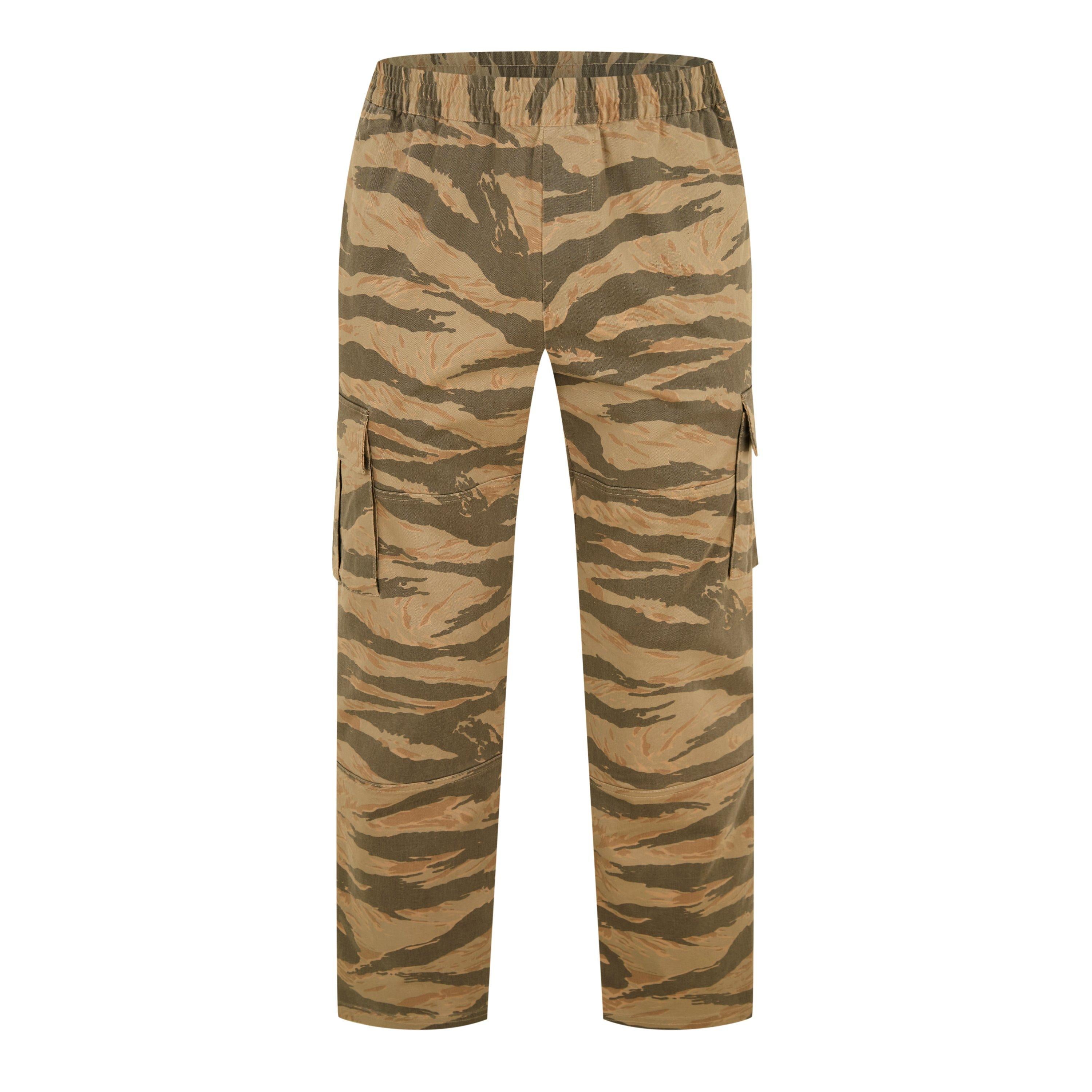 Camo Cotton Cargo Trousers