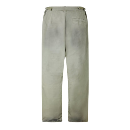 Washed Wide Leg Utility Jeans