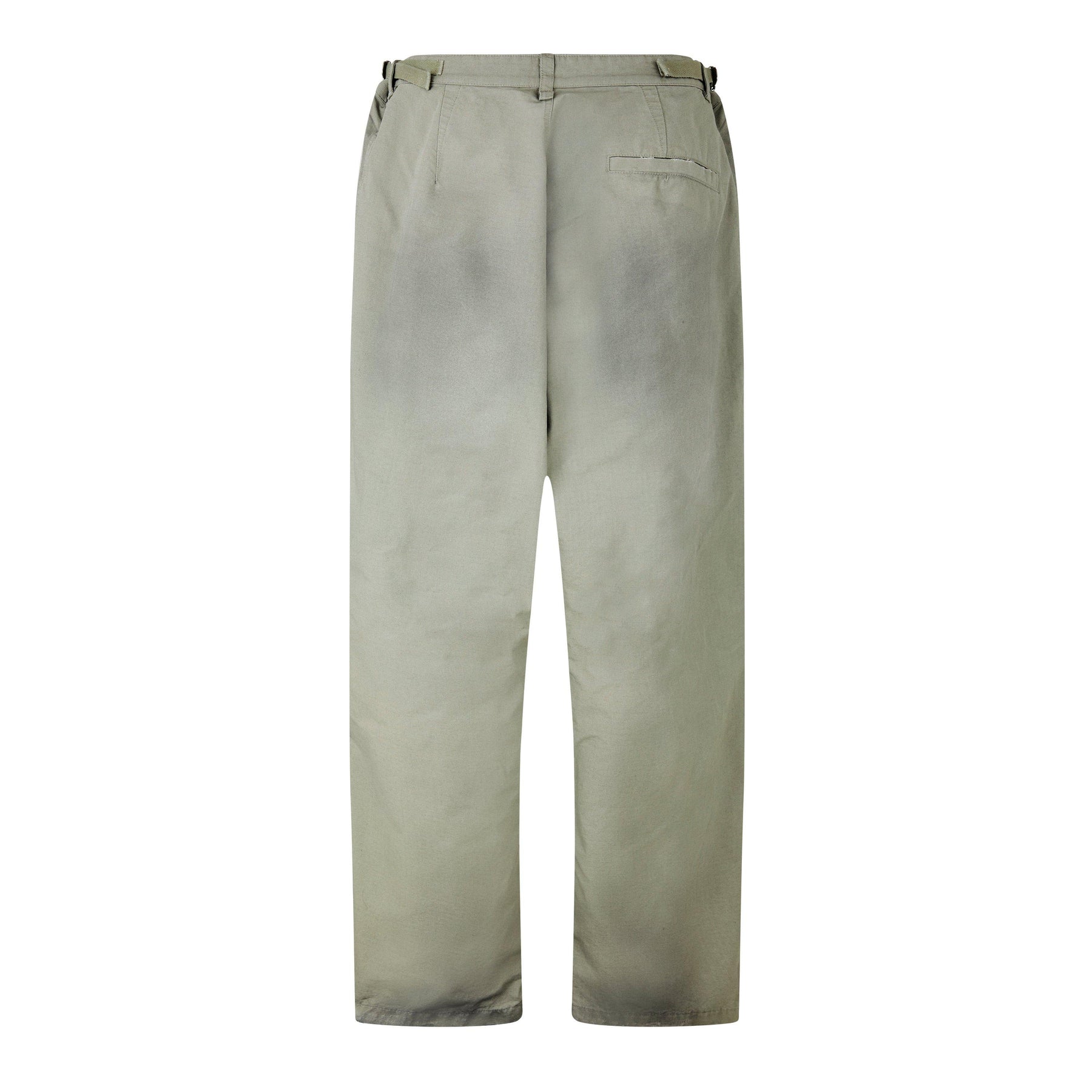 Washed Wide Leg Utility Jeans