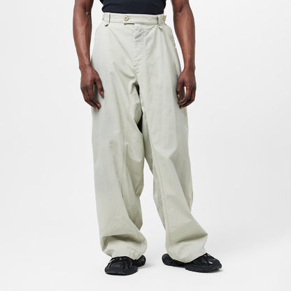 Washed Wide Leg Utility Jeans