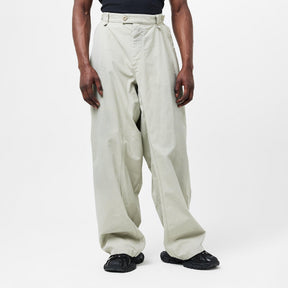 Washed Wide Leg Utility Jeans