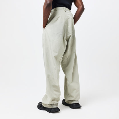 Washed Wide Leg Utility Jeans