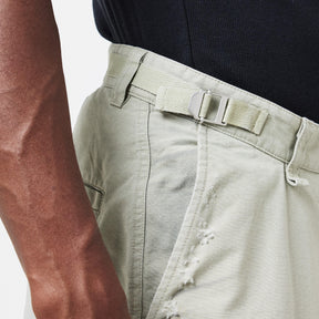 Washed Wide Leg Utility Jeans