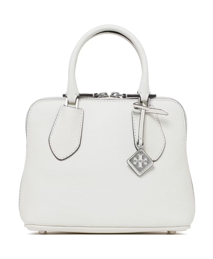 White Mini Pebbled Swing Bag