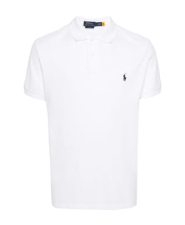 Polo Ralph Lauren White Cotton Polo with Pony Motif