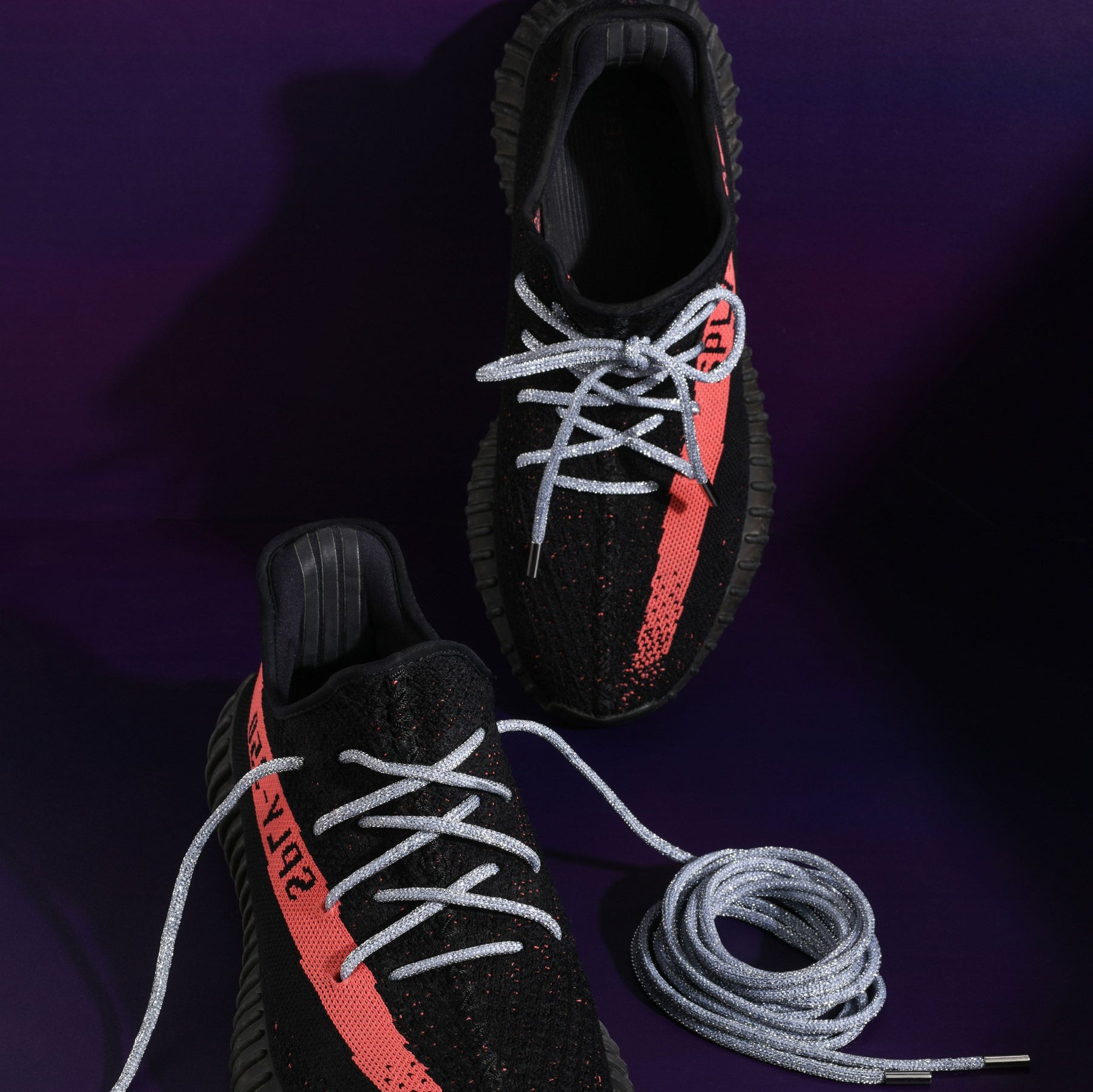 Silver Dreamsicle Rope Laces