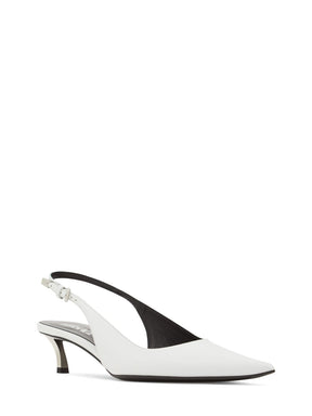 Versace 40mm Leather slingback pumps