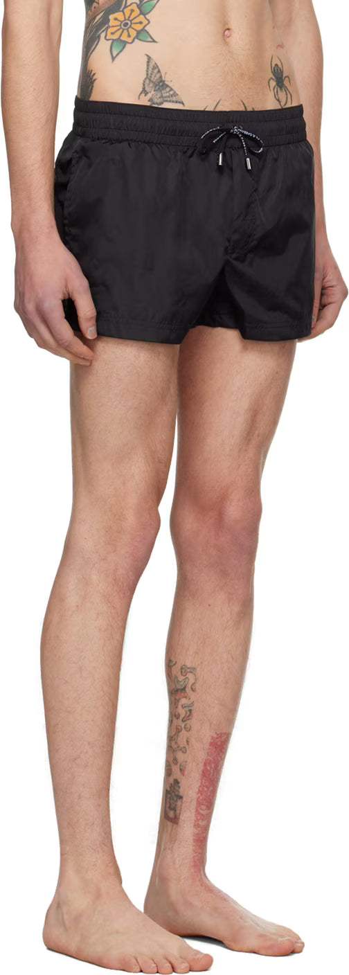 Dolce&Gabbana Black Drawstring Swim Shorts