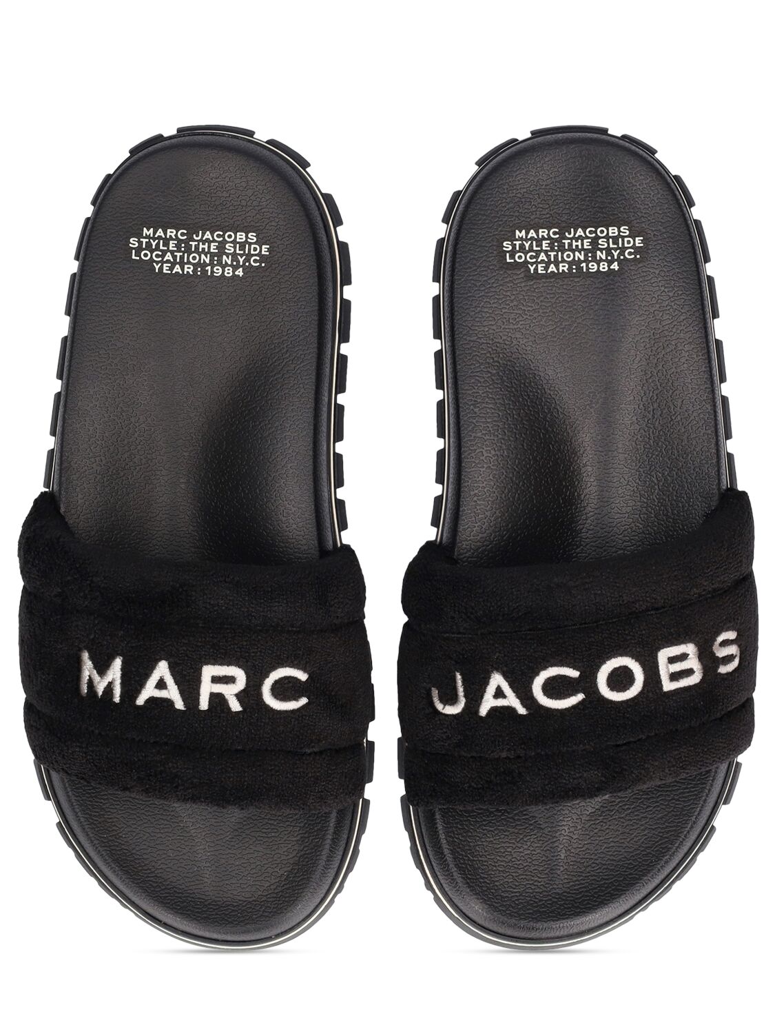Marc Jacobs Marc Jacobs Terry faux shearling sandals - Size: UK 2 Sandals | Shop From The Mirage