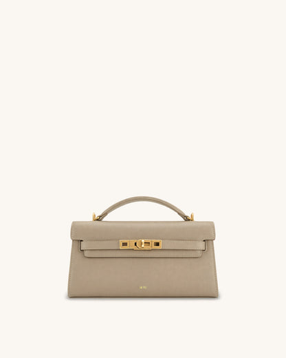 Noor Top Handle Bag - Blue Denim