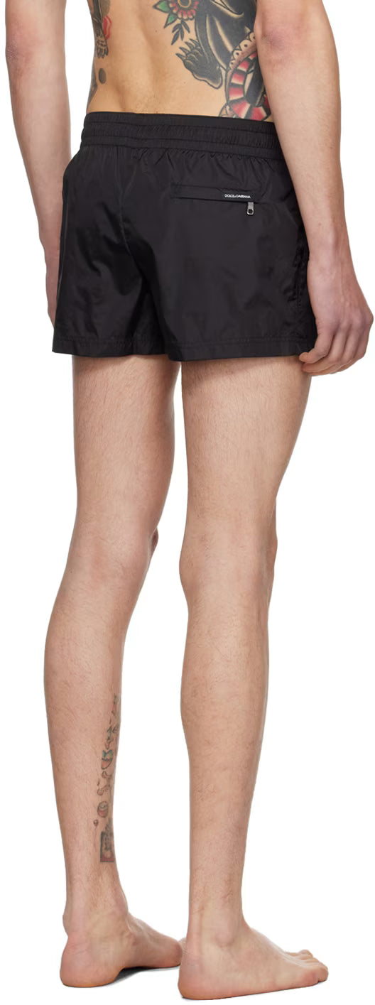 Dolce&Gabbana Black Drawstring Swim Shorts