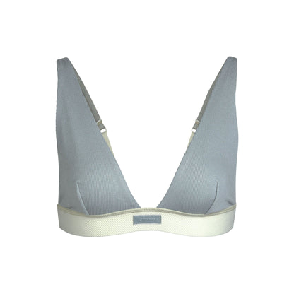 Cotton Rib Plunge Bralette