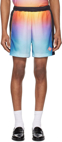 Multicolor Gradient Football Shorts
