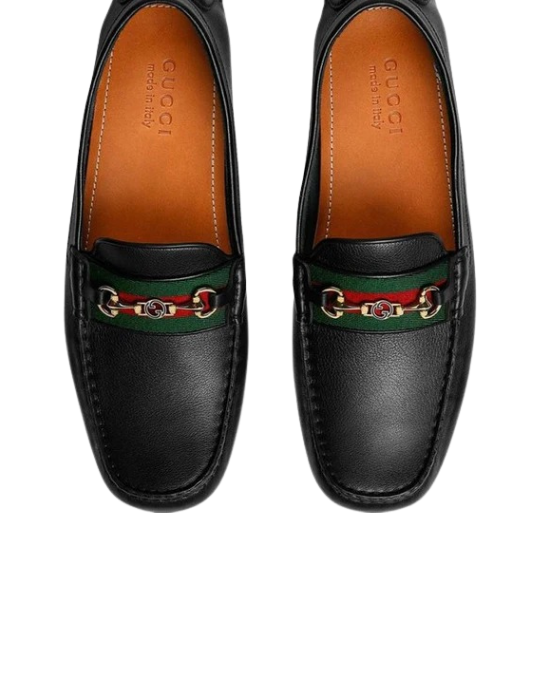 Gucci Web Horsebit Leather Loafers – Black