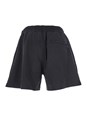 Dsquared2 Black Bermuda with Elastic Waist and Drawstring and Logo on the Front in Cotton Man
