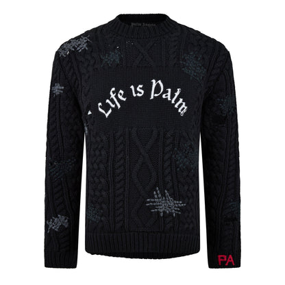 Life Is Palm Fisherman Jumper