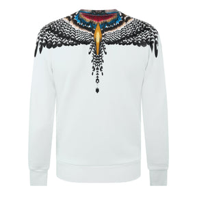 Wings Print Crew Neck Jumper