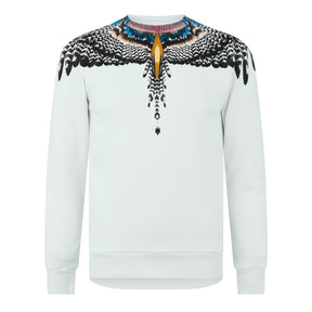 Wings Print Crew Neck Jumper