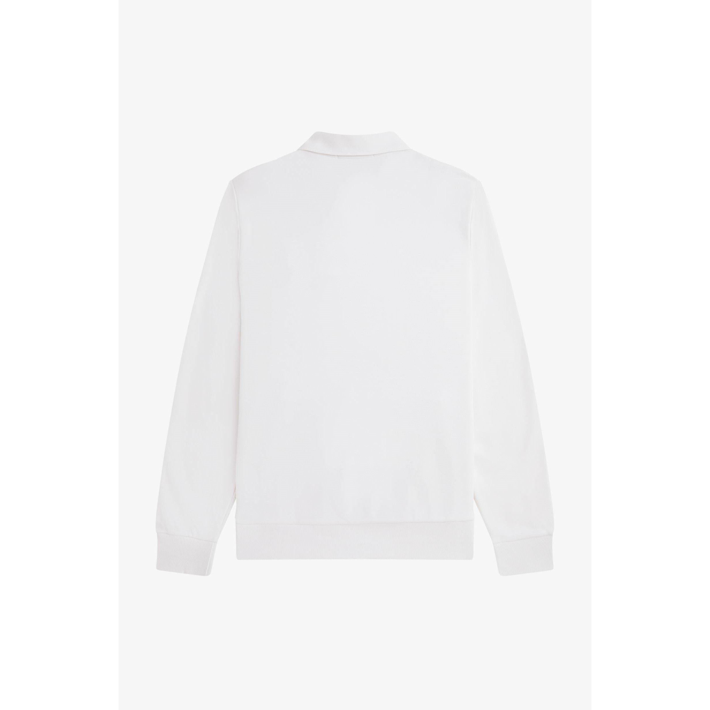 Badge Collar Ribbed Crew Sweatshirt