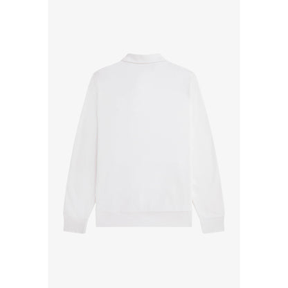 Badge Collar Ribbed Crew Sweatshirt