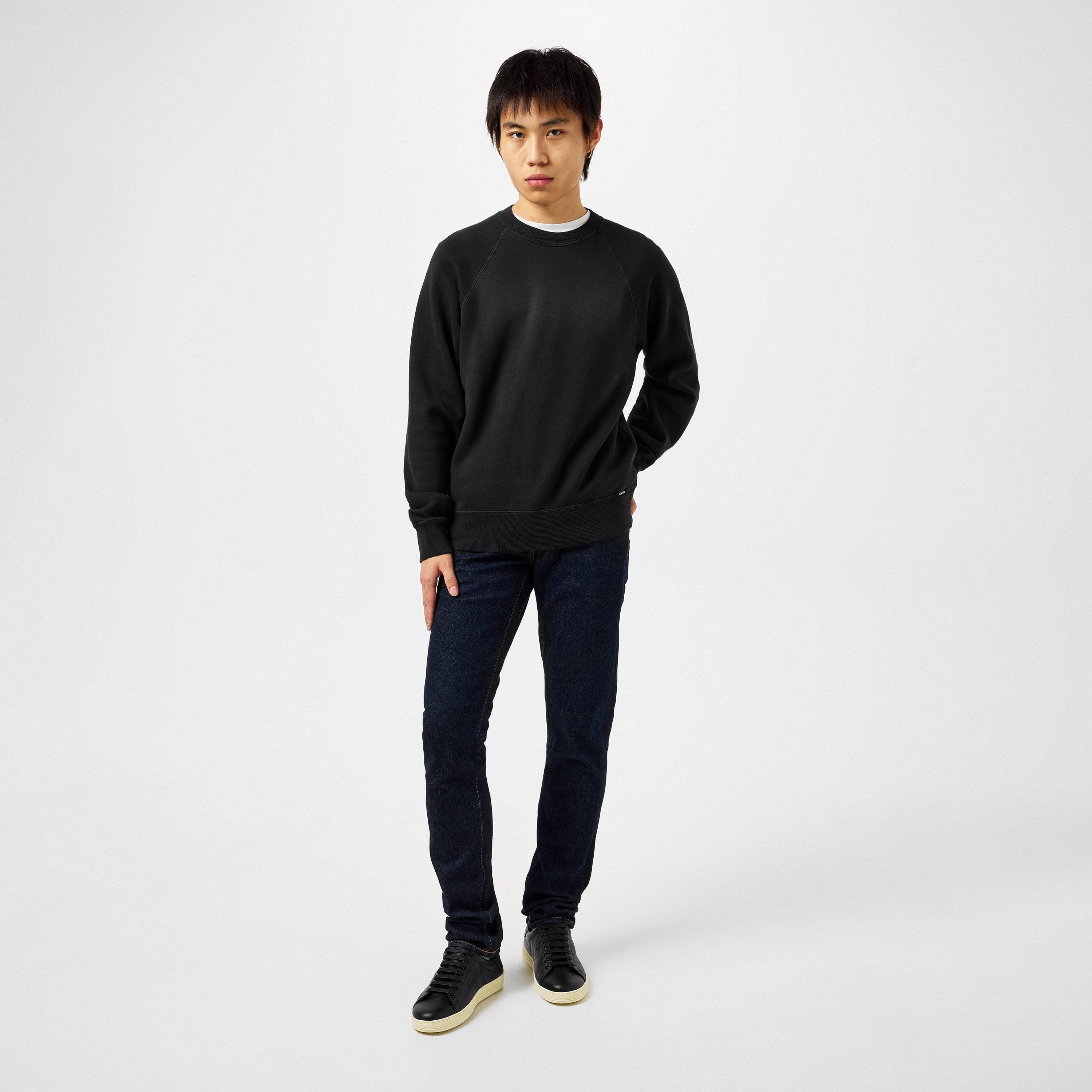 Plain Cotton Crew Sweatshirt